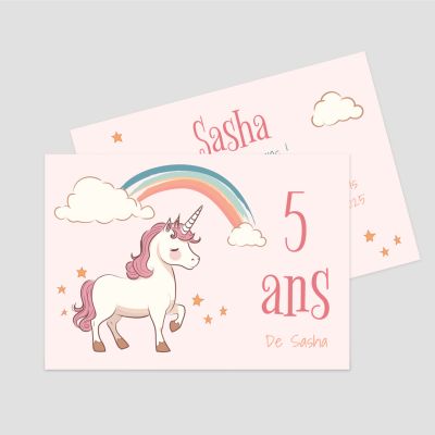 Carton d'invitation A6 recto verso