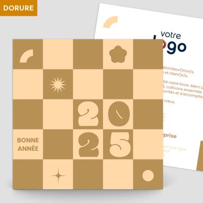 Carte de voeux recto verso