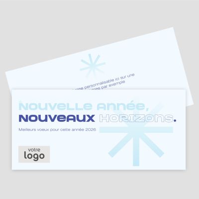 Carte de voeux recto verso