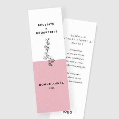Carte de voeux marque page RV