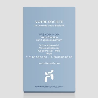 Carte de visite verticale