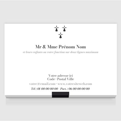 Carte de visite grand format