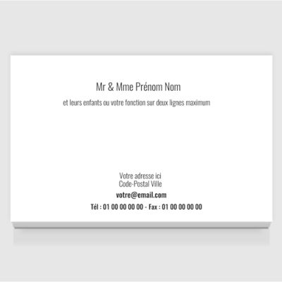 Carte de visite grand format