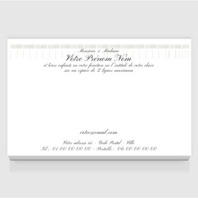 Carte de visite grand format