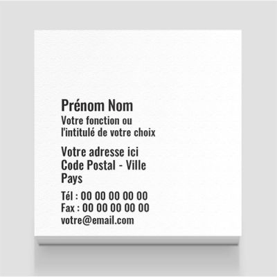 Carte de visite carrée