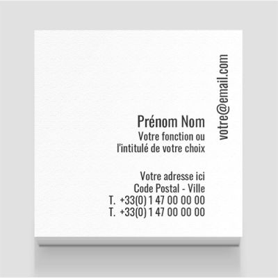 Carte de visite carrée