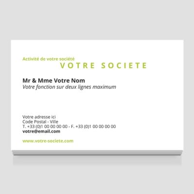 Carte de visite grand format