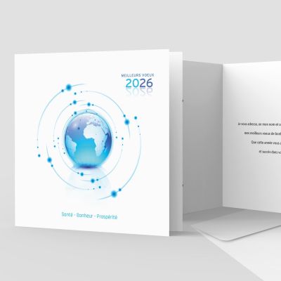 Carte de voeux 2 volets