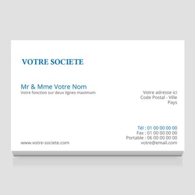 Carte de visite grand format