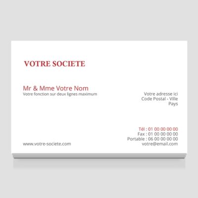 Carte de visite grand format