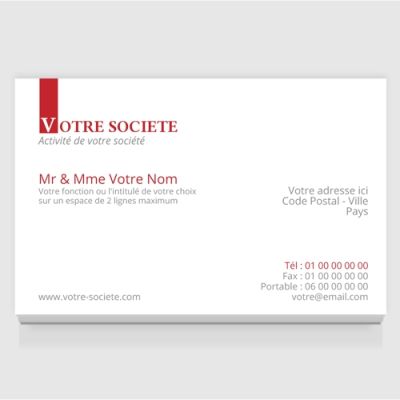 Carte de visite grand format