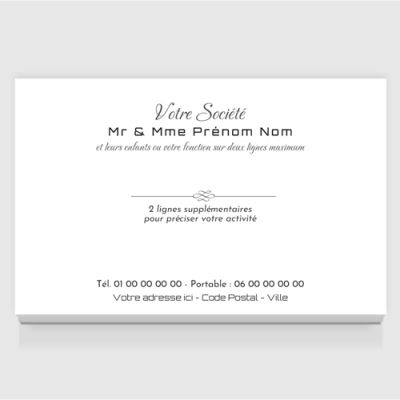 Carte de visite grand format