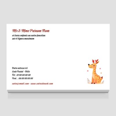 Carte de visite grand format