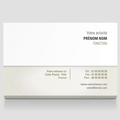 Carte de visite grand format