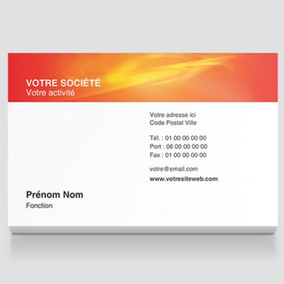 Carte de visite grand format