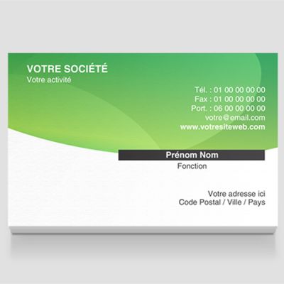 Carte de visite grand format