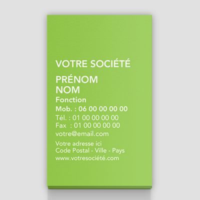 Carte de visite verticale