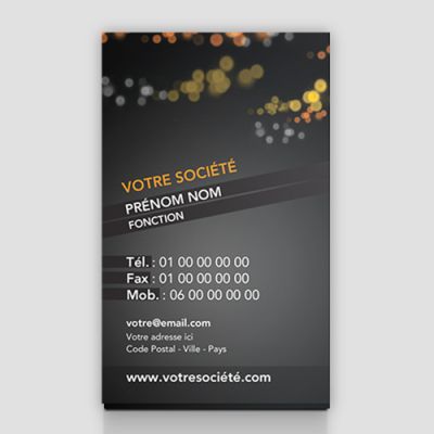 Carte de visite verticale