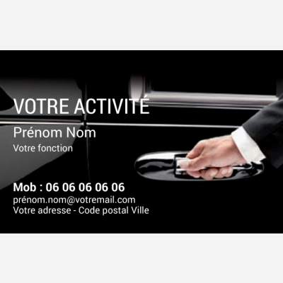 Carte de Visite pour VTC personnalisées