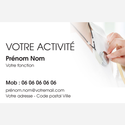 Carte De Visite Infirmiere