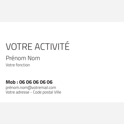 Carte De Visite Infirmiere
