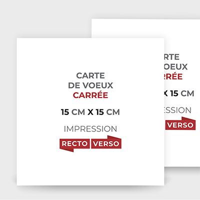 Carte de voeux recto verso