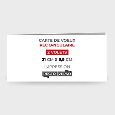 Cartes de voeux 2024 rectangulaire - Ooprint