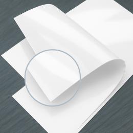 300g Blanc pelliculage brillant recto