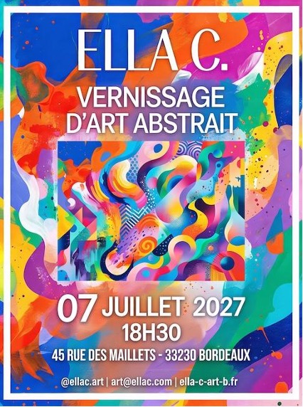 Exemple de flyer pour un vernissage