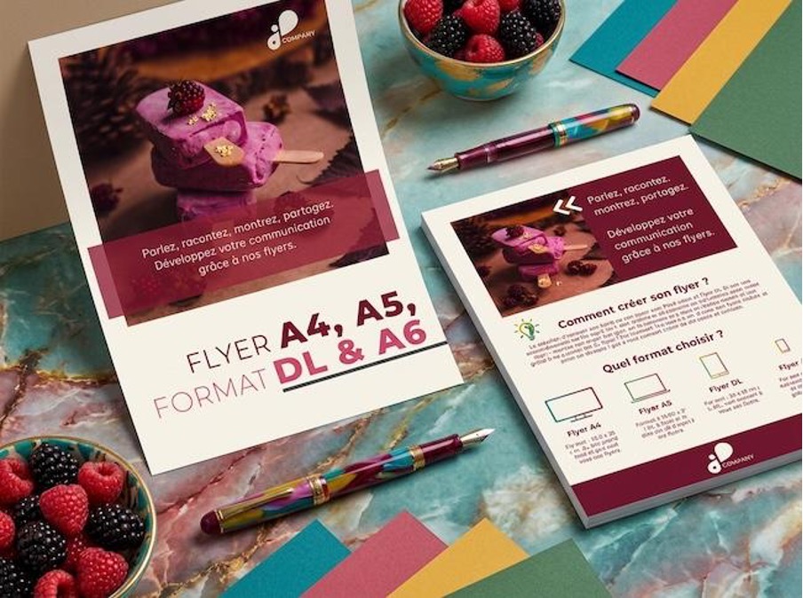 photo d’un flyer au format recto-verso