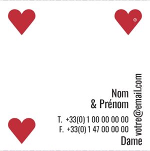 Carte de visite carrée - Ref CV-C1035