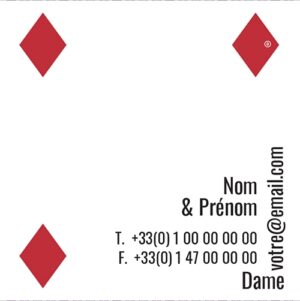 Carte de visite carrée - Ref CV-C1036