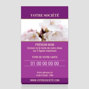 Carte de visite verticale - Ref CV-G1045