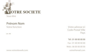 Carte de visite - Ref CV-A1060