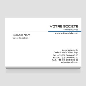 Carte de visite grand format - Ref CV-D11377