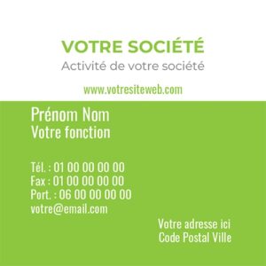 Carte de visite carrée - Ref CV-C11587