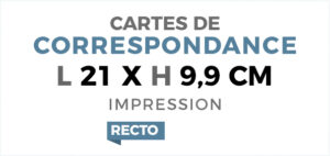 Format correspondance - Recto - Ref CV-F12441