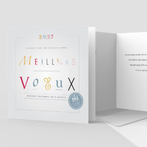 Carte de voeux 2 volets - Ref CX-A13521