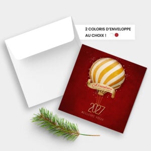 Carte de voeux 2 volets - Ref CX-A13550 – Image 4