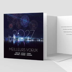 Carte de voeux 2 volets - Ref CX-A14235