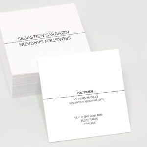 Carte de visite carrée RV - Ref CV-J14346