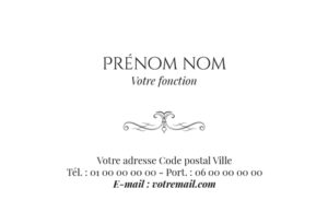 Carte de visite - Ref CV-B14764