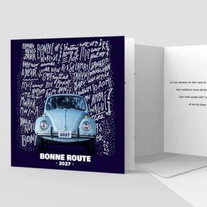 Carte de voeux 2 volets - Ref CX-A14955