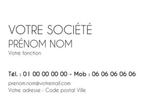 Carte de visite - Ref CV-B15330