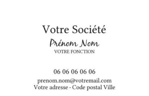 Carte de visite - Ref CV-B15213
