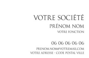 Carte de visite - Ref CV-B15214