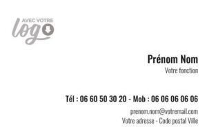 Carte de visite - Ref CV-B15237