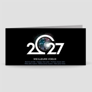 Carte de voeux 2 volets - Ref CX-B15362