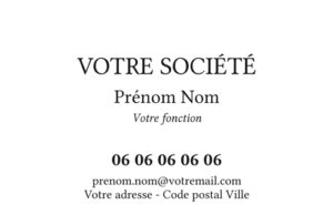 Carte de visite - Ref CV-B15443