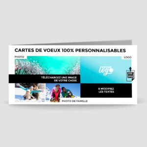 Carte de voeux 2 volets - Ref CX-B15445